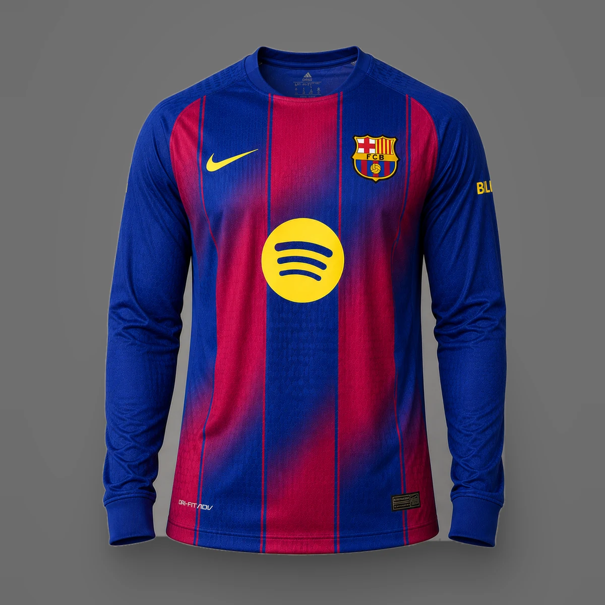Barcelona Home Shirt 2025 - Long Sleeve